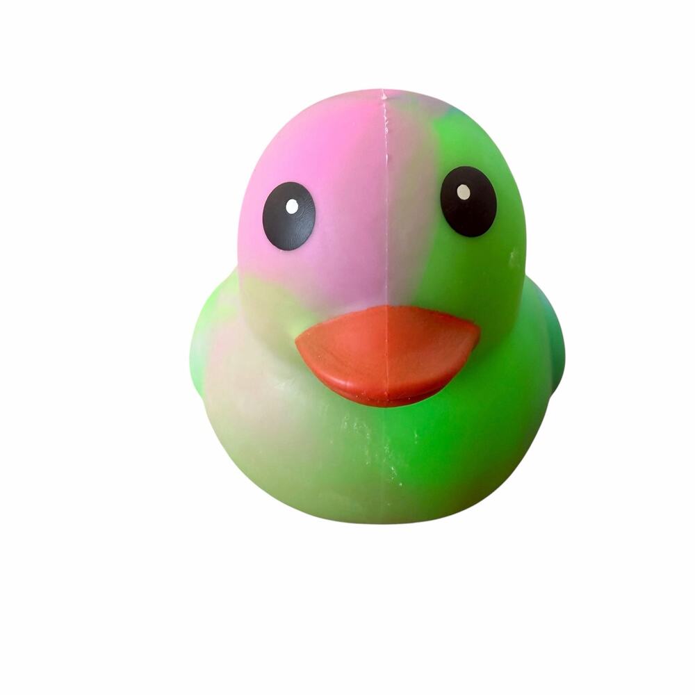 Sunny Days Tie Dye Squeezy Jumbo Duck Fidget NWT